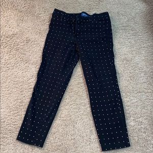 Old Navy Black White Diamond Pattern Pixie Size 8